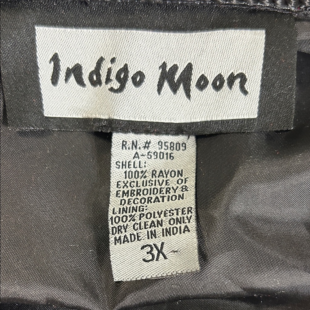 Indigo Moon Colorful Patchwork Style Button-Up Ja… - image 3